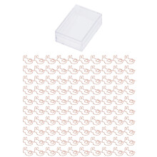 (Rabbit) 100PCS Rose Gold Animal Paper Clips Hummingbird