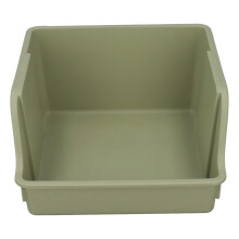 (Green) Desktop Book Rack PP Handle U-Shaped Large Capacity Green