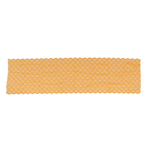 Lace Fabric 10 Yards 24cm Width Orange Stretch Trim
