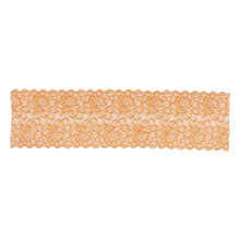 Lace Fabric Light Brown 10 Yds 23cm Stretch Trim