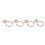 (Rings Shape) 100Pcs Gold Planner Clips Anti-Rust Electroplating Quadrilateral 2