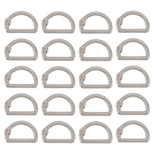 20pcs Metal D Rings Ouroboros Zinc Alloy D Rings Buckle DIY