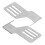 2Pcs Needle Plate Stainless Steel Lightweight Easy Install Durable 3