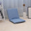 (Turquoise Blue) Foldable Single Sofa 6 Level Adjustable Balcony Window Green 2