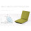 (Fruit Green) Foldable Single Sofa 6 Level Adjustable Balcony Window Green 2