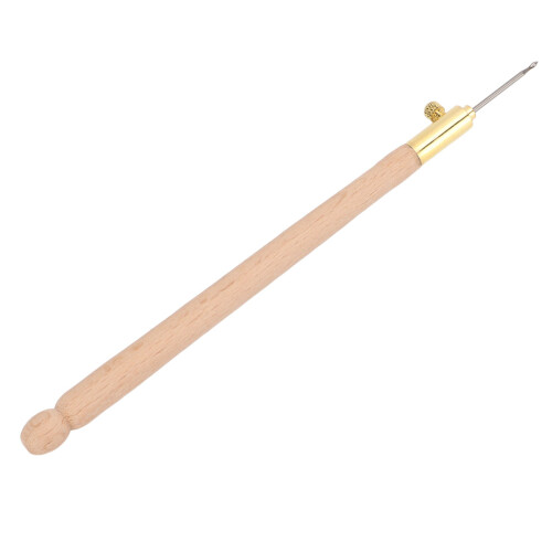 Embroidery Needles Beech Wooden Nonslip Handle 3pcs 2
