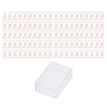 (Bow Tie) 100 PCS Rose Gold Paper Clips Portable Office Supplies