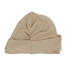 (Apricot) Muslim Turban Hat Modal Cotton Elastic Soft Comfortable Khaki