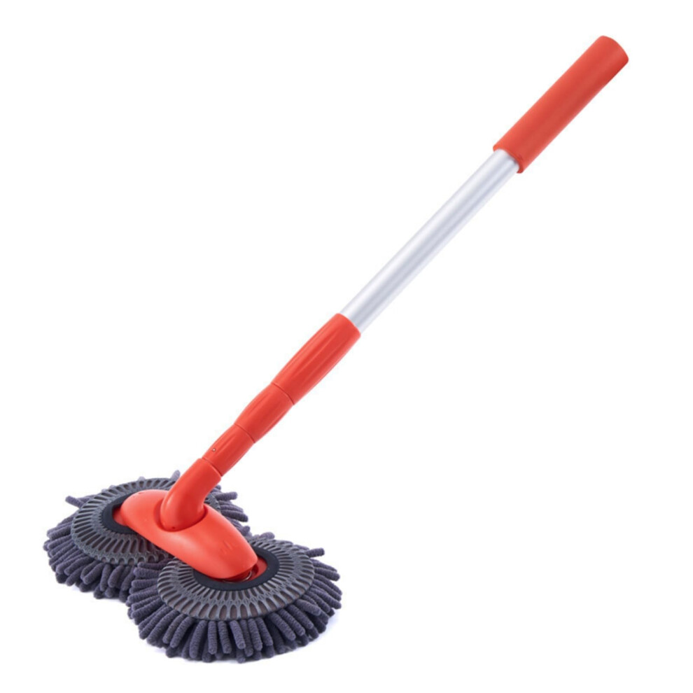 Rotating Car Wash Mop Microfiber Heads Telescopic Handle Windshield Cleaning Car Detailing Caravan Accessories 9354506533083