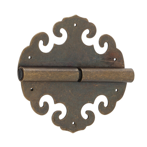 Antique Hinge 8cm Brass Retro Design Corrosion Resistance Cloud Shape 2