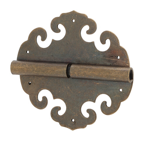Antique Hinge 8cm Brass Retro Design Corrosion Resistance Cloud Shape 1