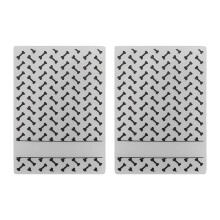 2Pcs Plastic Embossing Folder Clear Concave Convex DIY Craft Template