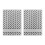 2Pcs Plastic Embossing Folder Clear Concave Convex DIY Craft Template 1