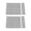 2Pcs Plastic Embossing Folder Clear Concave Convex DIY Craft Template 5