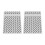 2Pcs Plastic Embossing Folder Clear Concave Convex DIY Craft Template 3