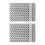 2Pcs Plastic Embossing Folder Clear Concave Convex DIY Craft Template 2