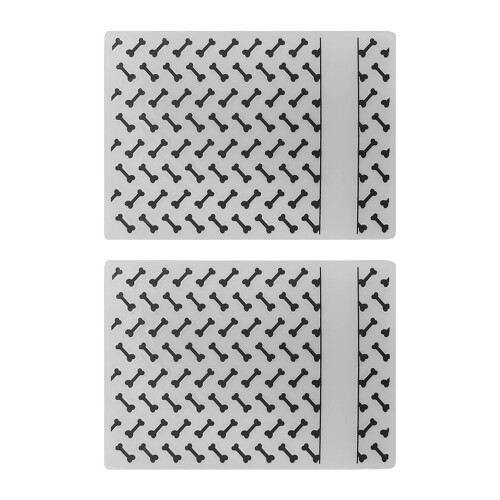 2Pcs Plastic Embossing Folder Clear Concave Convex DIY Craft Template 1