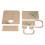 8Pcs Acrylic Heart Templates Reusable DIY Leather Bag Patterns 4