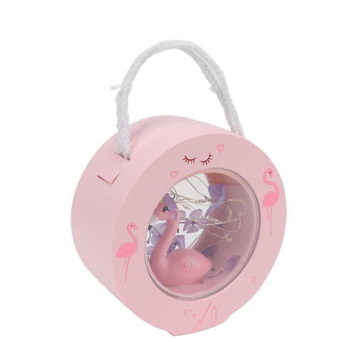 Flamingo Lamp Wall Mountable Double Sided Transparent Pink 2