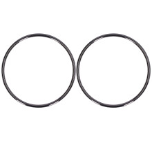 (Gray) 2PCS Round Bag Handles DIY High Hardness Light Gold