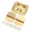 Box Lock Buckle Hinges Set, Rustproof Brass, Corrosion Resistant 4