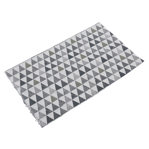 Linen Geometric Triangle Cotton Blended Tablecloth 1