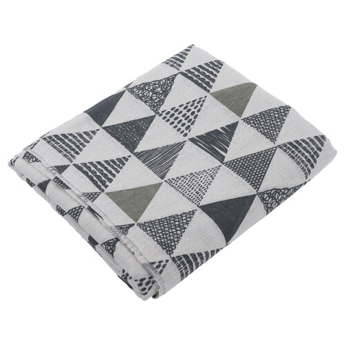 Linen Geometric Triangle Cotton Blended Tablecloth 2