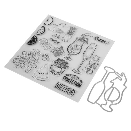 Clear Stamp Kit Transparent Embossing Die DIY Scrapbook Craft 2