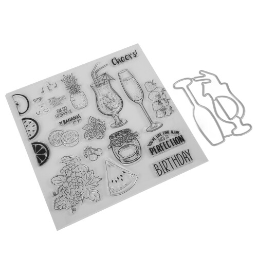 Clear Stamp Kit Transparent Embossing Die DIY Scrapbook Craft 1