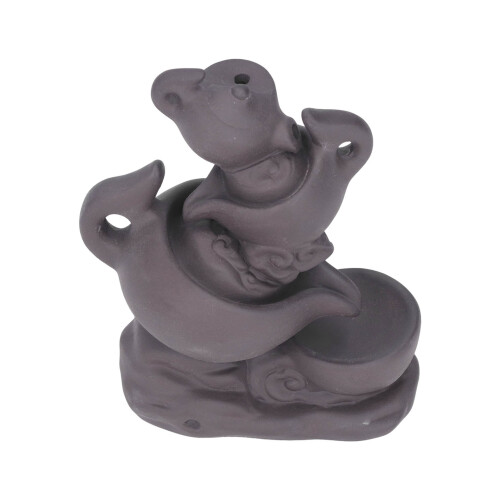 Antique Purple Sand Auspicious Cloud Teapot Backflow