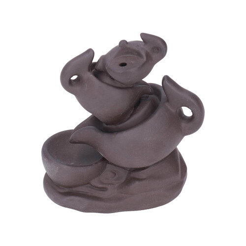 Antique Purple Sand Auspicious Cloud Teapot Backflow 1
