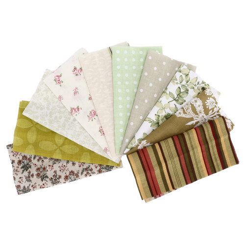 10PCS Fabric Quadrate DIY Comfortable Printed Fabric