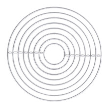 Metal Die Cutting Round Shape Durable Lightweight Handicraft Accessory