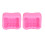 2pcs Pink Flower Mold Durable Soft Washable Cake Tool 5
