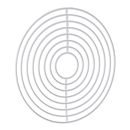 Metal Die Cutting Round Shape Durable Lightweight Handicraft Accessory 1