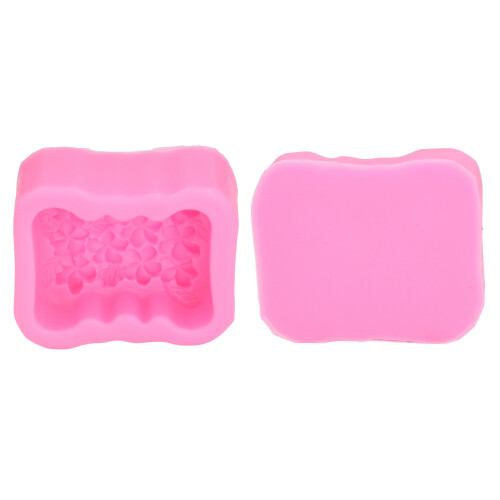 2pcs Pink Flower Mold Durable Soft Washable Cake Tool 2