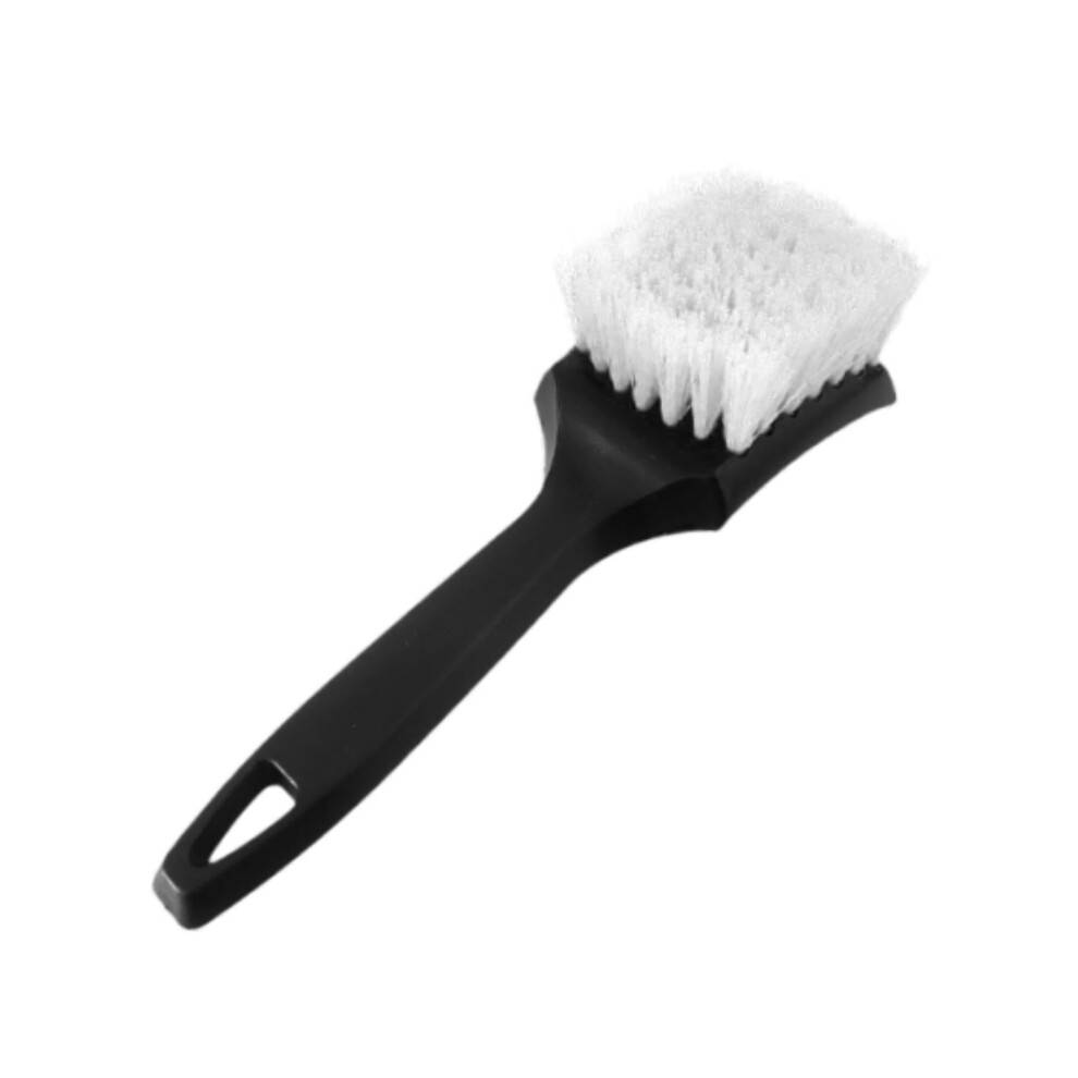 Tire Cleaning Brush Stiff Bristles Plastic Handle For Wheel Care And Foot Mats White 9067246320263
