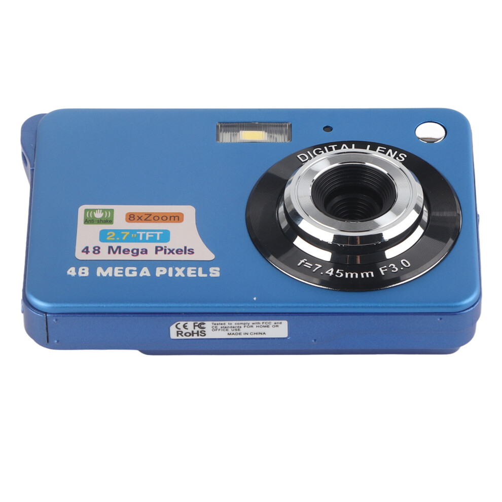 48Mp 4K Camera - 8X Zoom 2.7In Display Anti Shake Blue 4621355106450