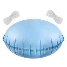 Inflatable Pool Pillow 4x4 Ft Ice Equalizer Thick Cushion With Rope For Swimming Lake River Tubing Beach Vacation