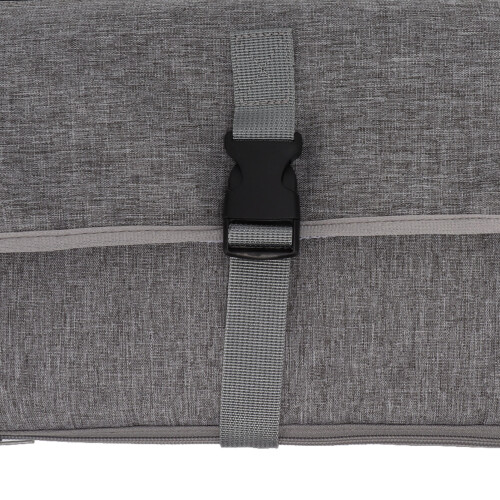 Foldable Baby Changing Mat Gray with Multi Storage Pockets, Soft Oxford Cloth 2