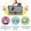 Foldable Baby Changing Mat Gray with Multi Storage Pockets, Soft Oxford Cloth 7