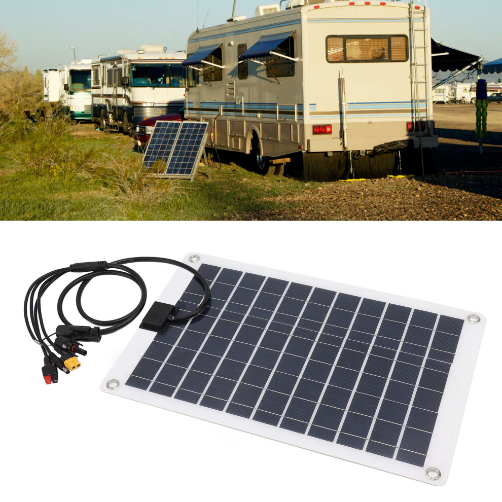 50W Solar Panel For Camping, 16.5X10.6in Portable Solar Charger 5081355111912