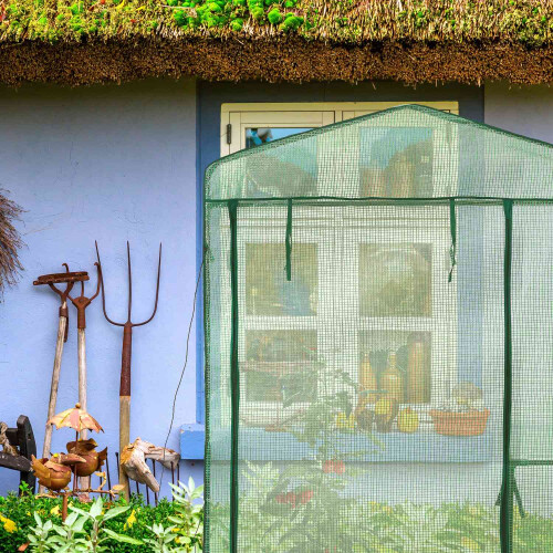 Foil greenhouse with shelf 1