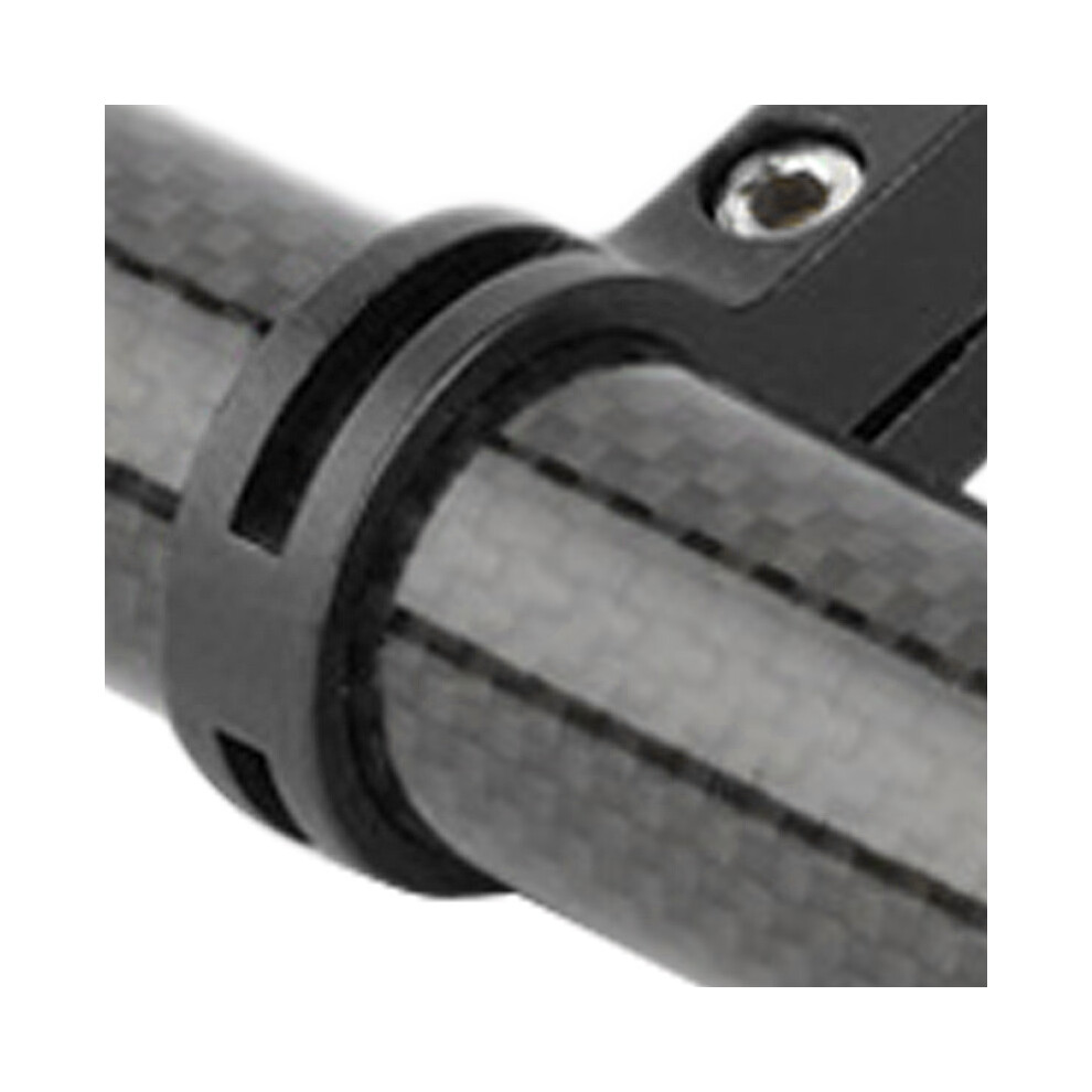 Bike Handlebar Extender Carbon Fiber Aluminum Alloy Double Clamp Black 6951355138129