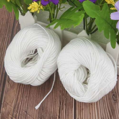 5Pcs White Binding Thread, Polyester Cotton Ledger Book Sewing String
