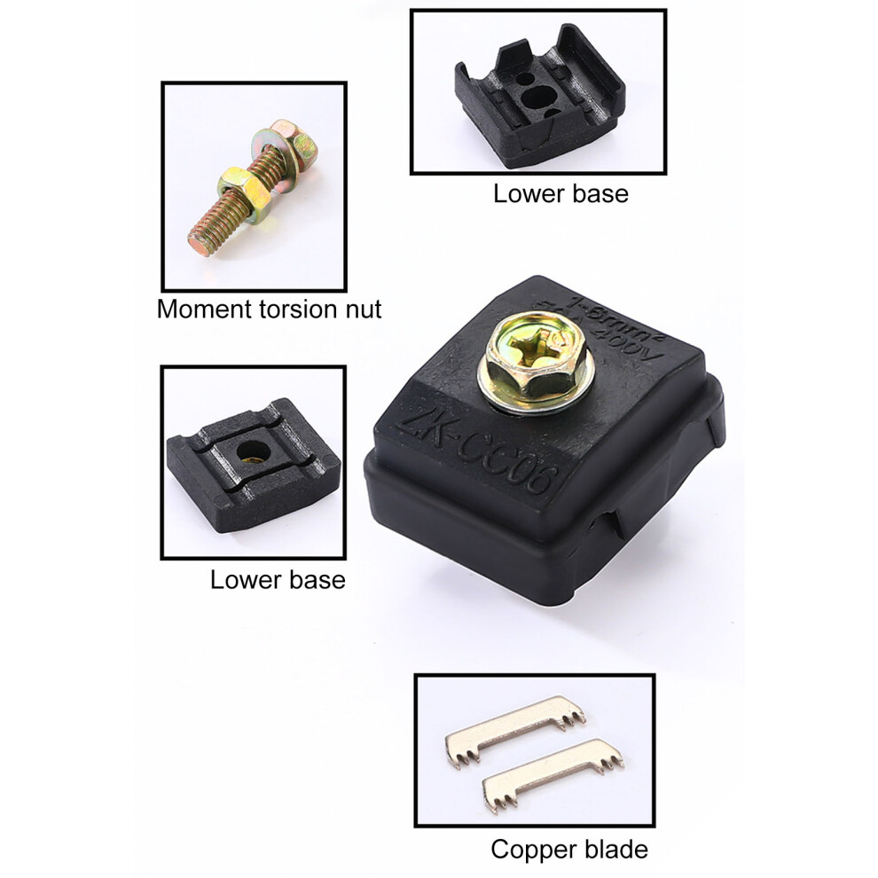 10Pcs 50A 400V Wire Connectors Insulation Piercing Clamp 1-6Mmâ² 8421355138132