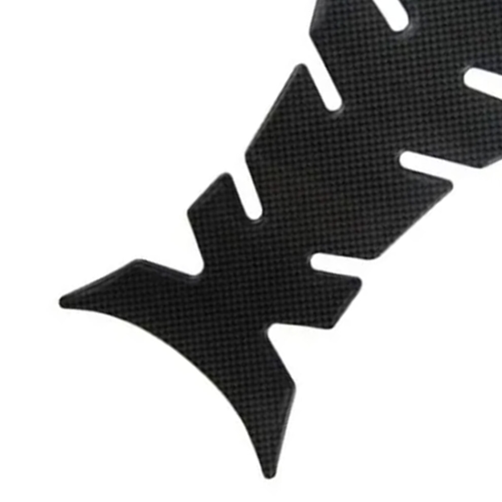 Carbon Fiber Skull Motorcycle Fuel Tank Sticker 19.7X13.4x1cm Universal 8751355139403