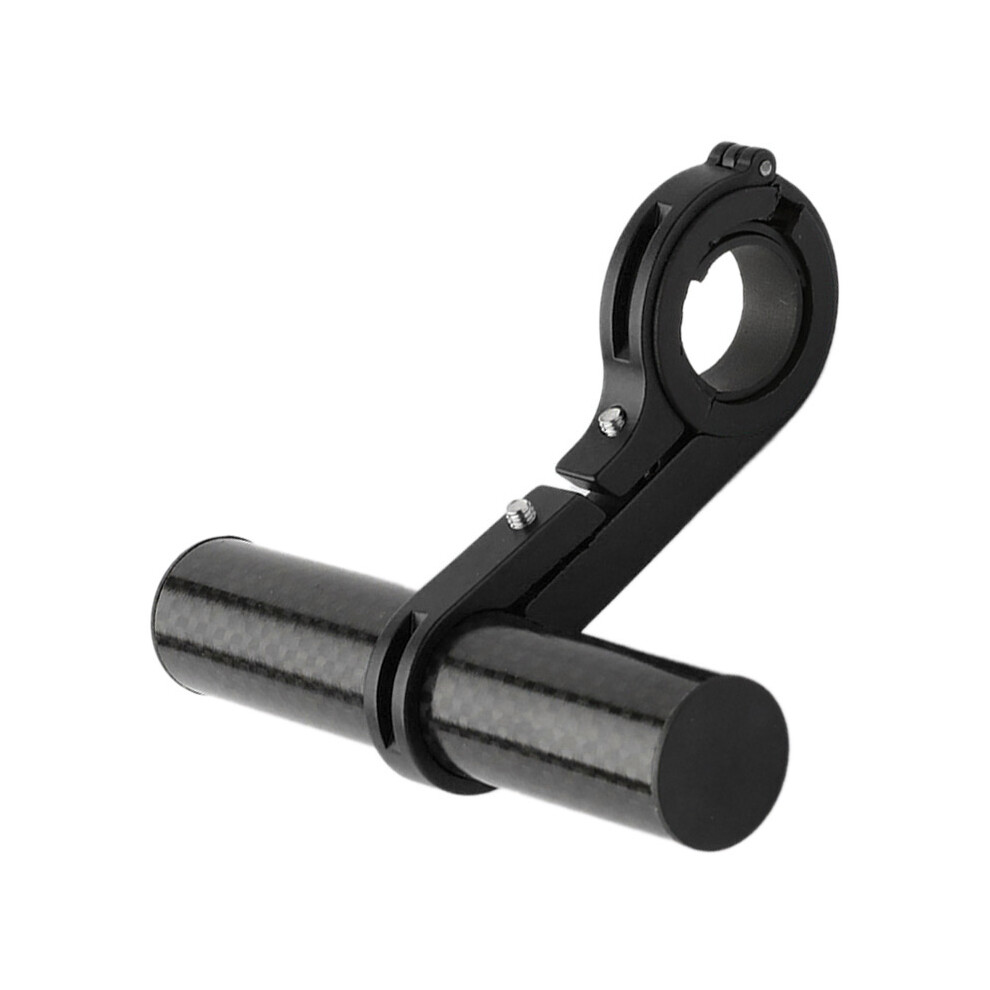 Bike Handlebar Extender Carbon Fiber Aluminum Alloy Phone Lamp Light/Black 4691355138638