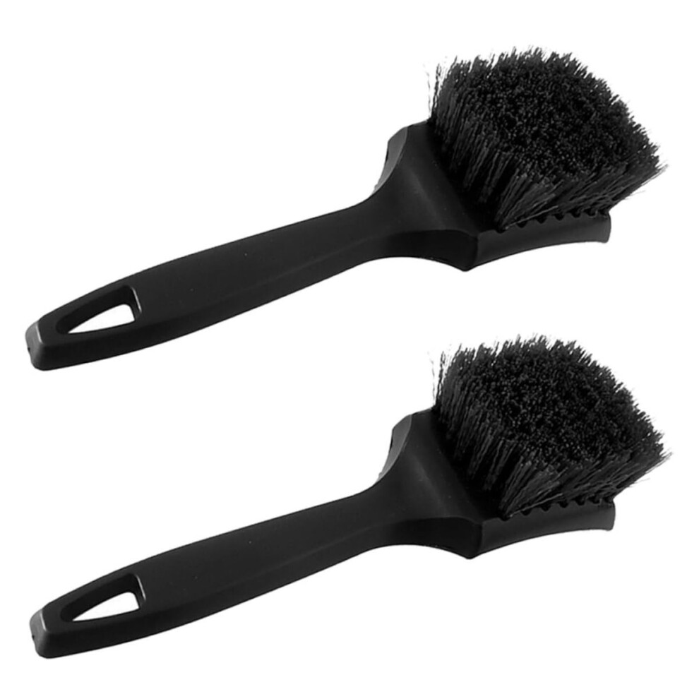 2Pcs Car Detailing Brush Tire Wheel Cleaner Brush For Tire Rim Cleaning 2-Piece Nylon Wheel Rim Brush Set 9354506534134
