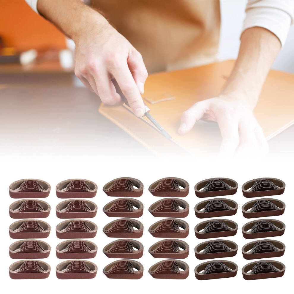 30Pcs Sanding Belts 80 240 800 Grit Aluminum Oxide 30X330mm For Belt Sanders 3621355159204